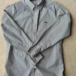 Lacoste Monochrome Checkered Button Down Shirt